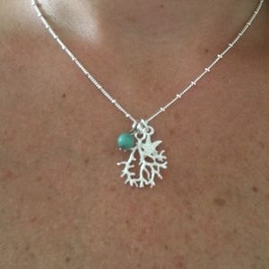 Brighton coral necklace