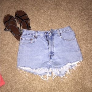 Hand-made cut off shorts
