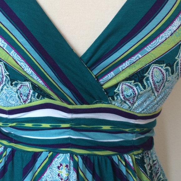 Darling scarf print halter sundress from Soma. NWT - Picture 2 of 4