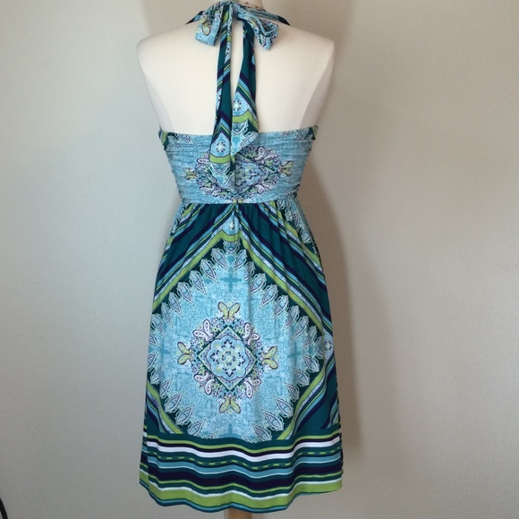 Darling scarf print halter sundress from Soma. NWT - Picture 3 of 4