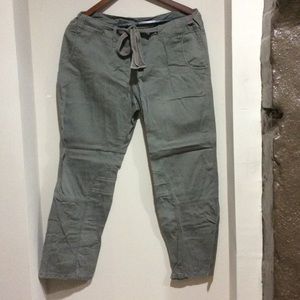 Free People gray/green khaki crop length pants