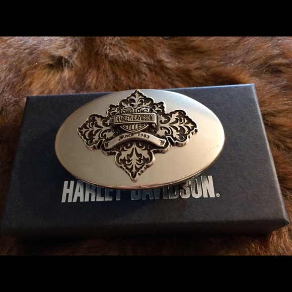 Authentic Harley Davidson belt buckle.