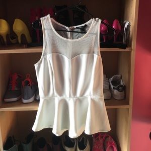 Sheer top going out top