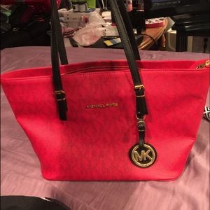 Red Michael Kors bag