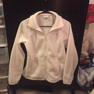 Cream colored Columbia jacket