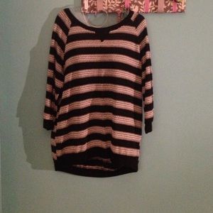 Black and white sweater