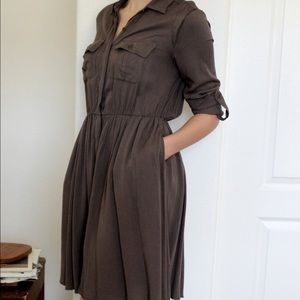 Anthropologie Maeve Safari Shirtdress