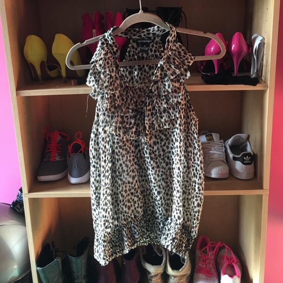 Leopard sheer shirt