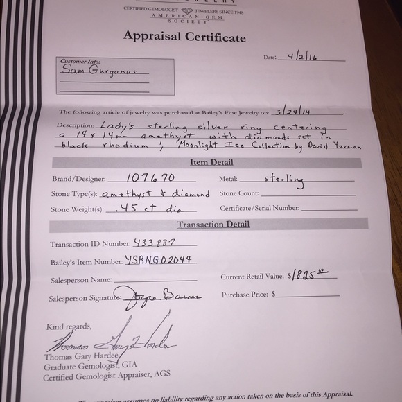 David Yurman amethysts albion ring - Picture 4 of 4