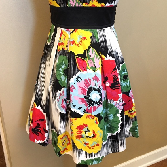Teeze Me Strapless Floral Summer Dress Size 5 - Picture 2 of 5
