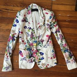 Zara Basic Floral Blazer