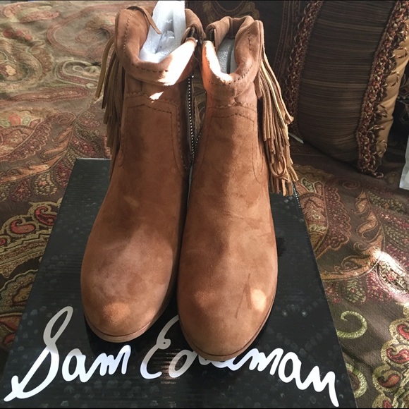 ππHost PickππSam Edelman Fringed Suede Booties - Picture 3 of 4