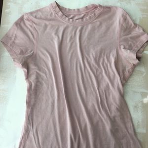 Lululemon Ballet Pink Cotton Crew