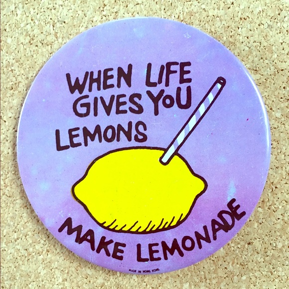 Vintage "When Life Gives You Lemons..." Pin