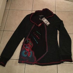 NWT Fold over cowl neck sweater