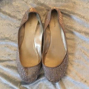 Xhilaration rhinestone flats . Size 7