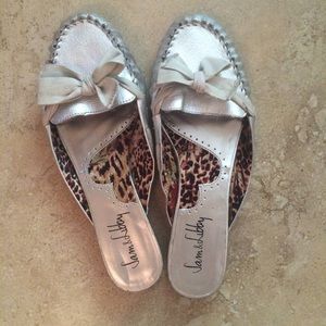 Sam & Libby silver mules