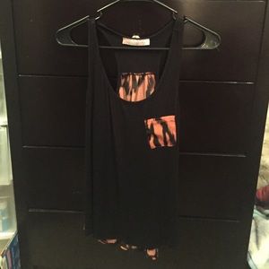 Black and orange top