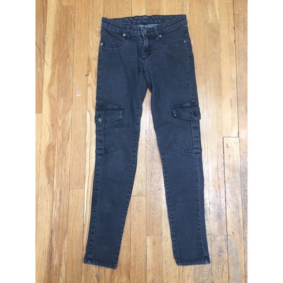 LF Car-Mar Dark Grey Skinny Army Jeans