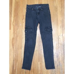LF Car-Mar Dark Grey Skinny Army Jeans