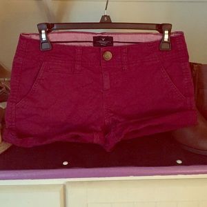 American Eagle Maroon shorts 💖