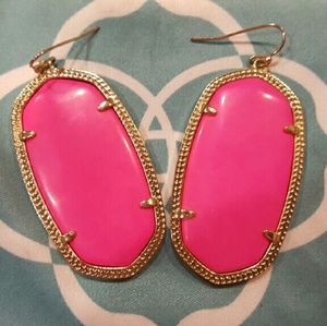 Kendra Scott Hot pink Danielle earrings