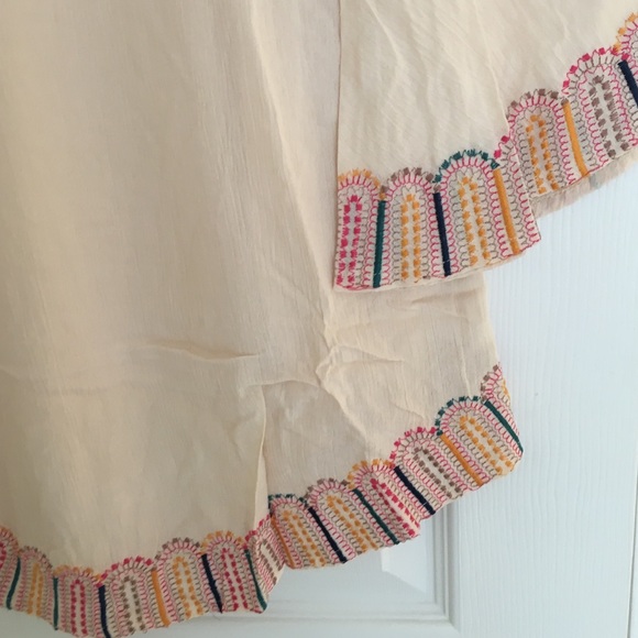 Tea and Cup cream embroidered boho festival dress - Picture 2 of 4