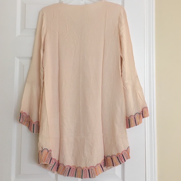 Tea and Cup cream embroidered boho festival dress - Picture 3 of 4