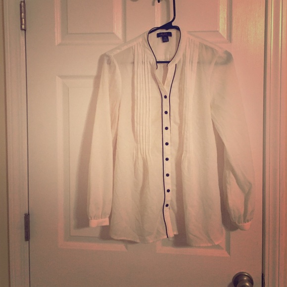 Elegant white button down