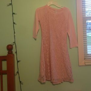 A brand new lace pink dress bought from target