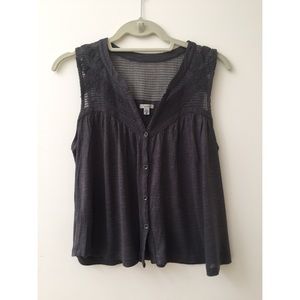 Ecoté Grey Tank Blouse