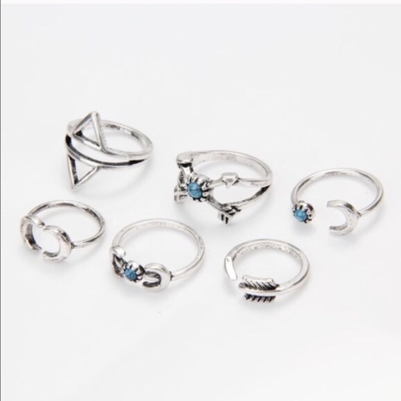 Set of 6 Sexy Boho Rings - Picture 4 of 4