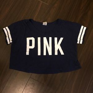 PINK navy blue loose comfy shirt