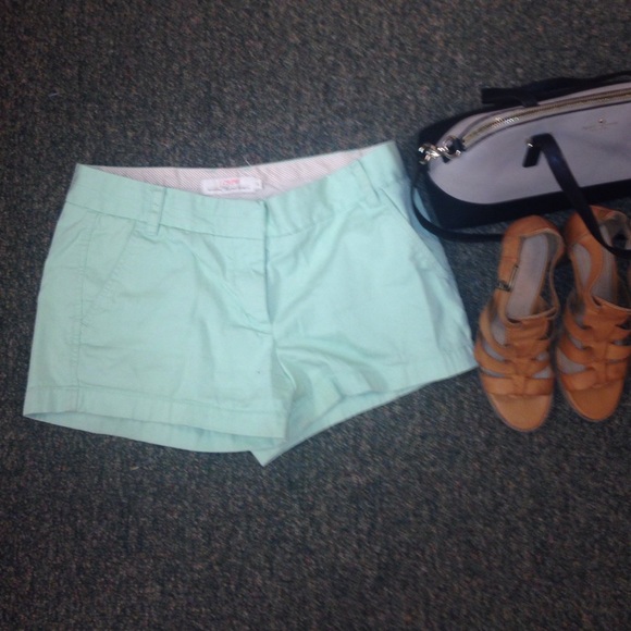 J. Crew 3" Chino Shorts-Mint Green