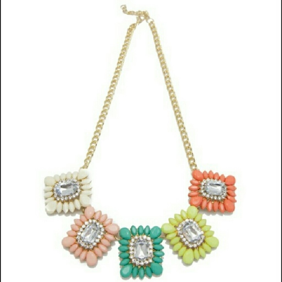 T&J Designs Pastel Feather Gem Necklace