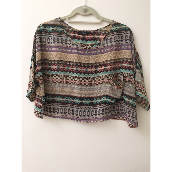 Patterned Millau Crop Top