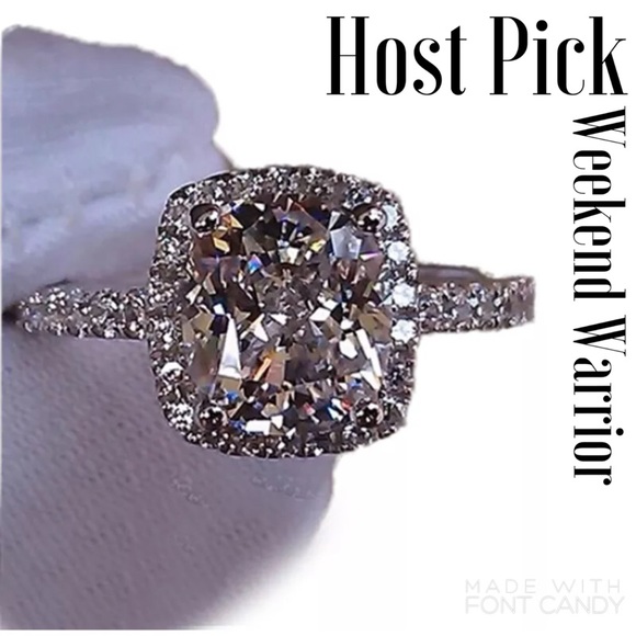 Jewelry - SP CZ Sparkling Sz 6 Ring