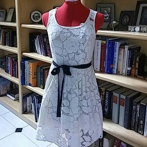 Lace Dress w/ Black tie