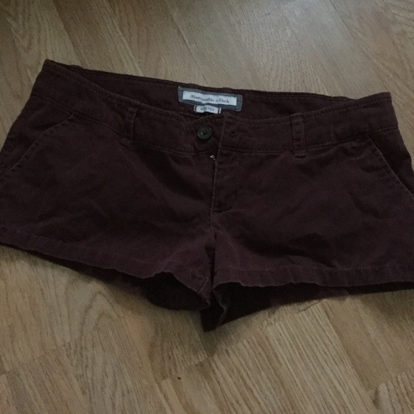 Burgundy Hollister Shorts