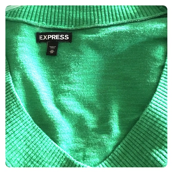 Light fabric green sweater