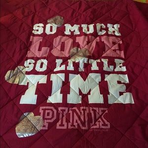 pink Victoria secret comforter