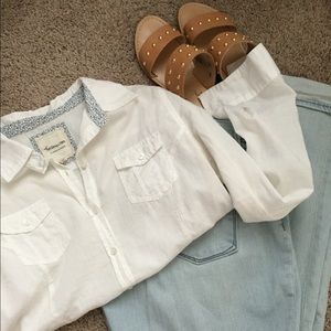 Forever 21 Classic White Button Down
