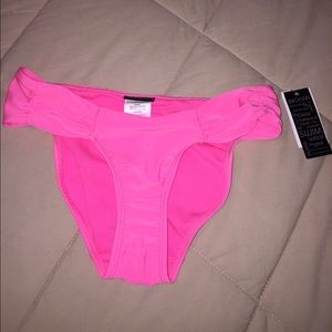 Hot pink hipster bikini bottoms