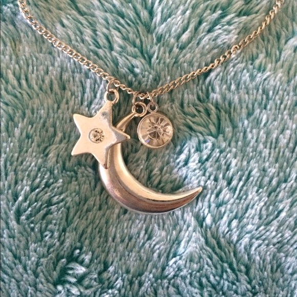 Moon & star necklace