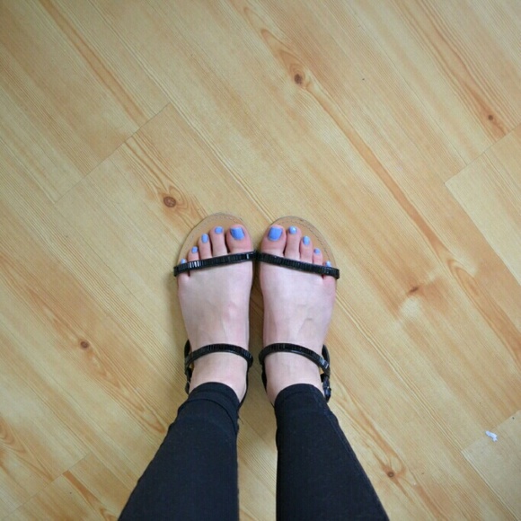 Black Strappy Sandals