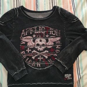 Affliction pull over, used but great condition!