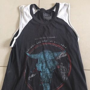 Muscle tee vans shirt