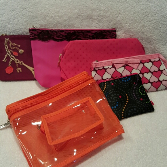 Other - BUNDLE of 7 Cosmetic Zipper Bags