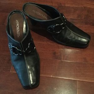 Black Aerosoles clogs size 6.5