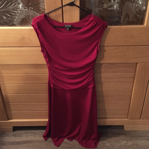 Red, classy cocktail dress